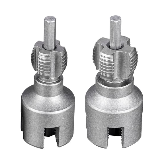 Sinyiin Electric Drill Threader Tool With 1/2" 3/4" Heavy Duty Dies Portable PVC Pipe Threading Equipment For PVC Plumbing 2pcs