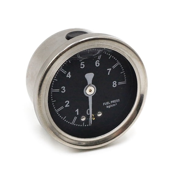 Sinyiin Electronic Oil Pressure Gauges, Pointers Style 12V Universal Car Automobile Oil Pressure Gauges Indicator Press Alarm