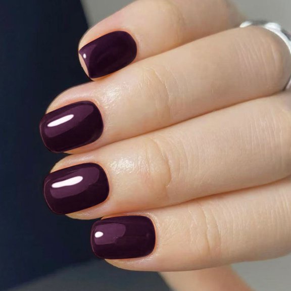 Sinyiin Elegant Identity Adhesive Fraudulent Hoofs Simple Grape Manicuring Set Comfortable Long Permanent Wear For Women