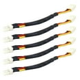 thumbnail image 1 of Sinyiin Fan Speed Reduce Slow Down Wire 3 Pin Fan Noise Resistor Cable Male to Female, 1 of 8