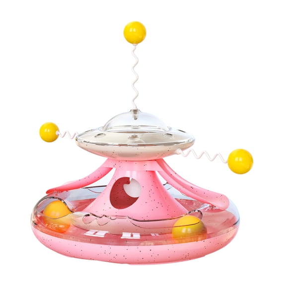 Sinyiin Funny Kitten Plush Ball Toys for Cats Cradle String Game Leaking Food Toy
