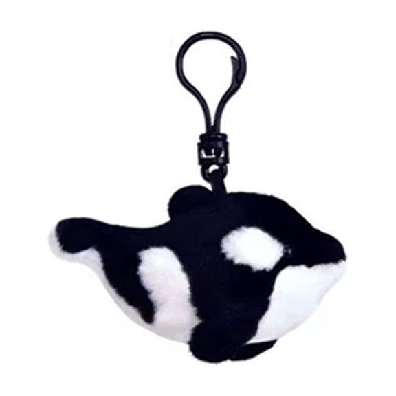 Sinyiin Furry Marine Animal Theme Plush Keyring Cartoon Bag Charm Pendant Stuffed Doll