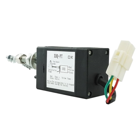Sinyiin High Efficiency 12V/24V Electric Fuel Cutoff Solenoid Valves Suitable for Diesels Motor Control, Engine Emergencies Stop