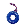 thumbnail image 1 of Sinyiin Indestructible Rubber Tire Chewer For Dog Including Rope Thread And Treat Pocket, 1 of 8