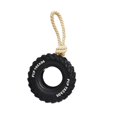 thumbnail image 1 of Sinyiin Indestructible Rubber Tire Chewer For Dog Including Rope Thread And Treat Pocket, 1 of 8