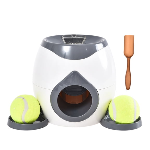Sinyiin Interactive Dog Toy Ball Fetch & Treat Dispenser Feeder Tennis Balls Reward Machine for Dogs Training Toy NOT A Launcher