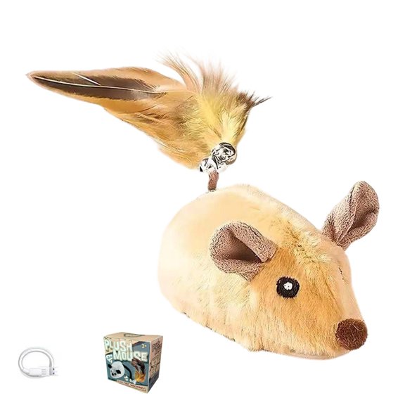 Sinyiin Interactive Moving Cats Toy With Sound and Light Effect Running Motion Stimulates