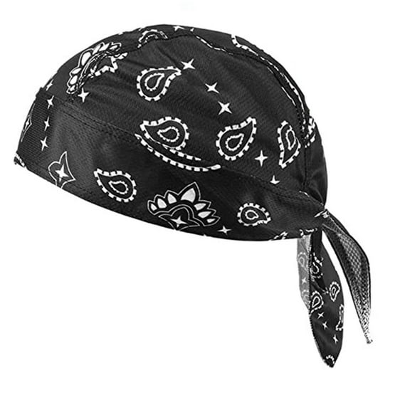 Sinyiin Jacquard Pirate Turban Hat for Adult Soft Slouchy Headscarf Hat Street Cap Teens Pullover Hiphop Hat Outdoor Sports Cap