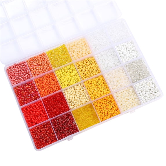Sinyiin Jewelry Making Set 24 Compartment Beads Organizers Glass Resin Craft Beads