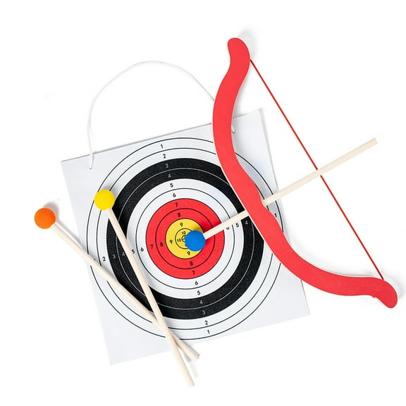 Sinyiin Kids Bows and Arrows Set Indoor Outdoor Wood Archerys Toy Set for Boys Girls