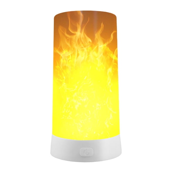 Sinyiin LED Flicker Flame Light Bulb USB Rechargeable Simulated Burning Fire Effect Lamp