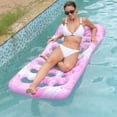 thumbnail image 1 of Sinyiin Large Inflatable Water Lounger Leaf Pattern Pool Float Bed For Adults Tear Resistant PVC Material, 1 of 10