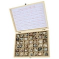 thumbnail image 1 of Sinyiin Mineral Specimens Geology Learning Set Copper Rocks In Wooden Box Science Project, 1 of 11