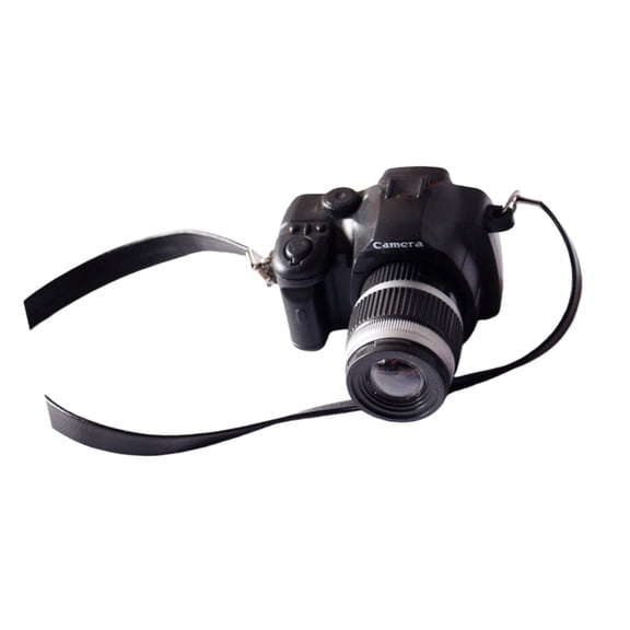 Sinyiin Miniature Camera Props Realistic DSLR Camera Model Figure Doll House Accessories