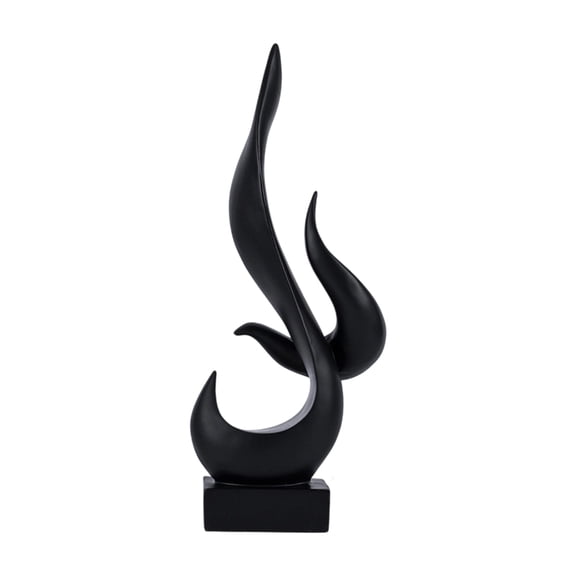 Sinyiin Modern Abstract Sculptures Resin Flame Figurines Statue Table Centerpieces for Living Room Office Home Decorations