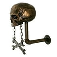 thumbnail image 1 of Sinyiin Motorbike Helmet Holder Wall Mount Helmet Rack Skull Shape Helmet Stand Skull Head Holder for Coat Wall Decorations, 1 of 5