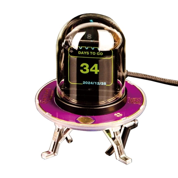 Sinyiin Multifunction Smartests Display Clock With WiFi Syncs Customizable GIF Photos Live Market Data And 3 Day Weather Updates