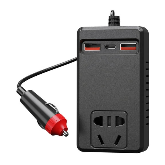 Sinyiin Multiple Device Car Inverter Power Adapter 150W 4 USB Ports Fast Charging Automotive Voltage Detection For Phones Laptop