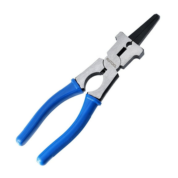 Sinyiin Multipurpose MIG Welding Pliers Flat Mouth Pincers Wire Cutting Spring Loaded
