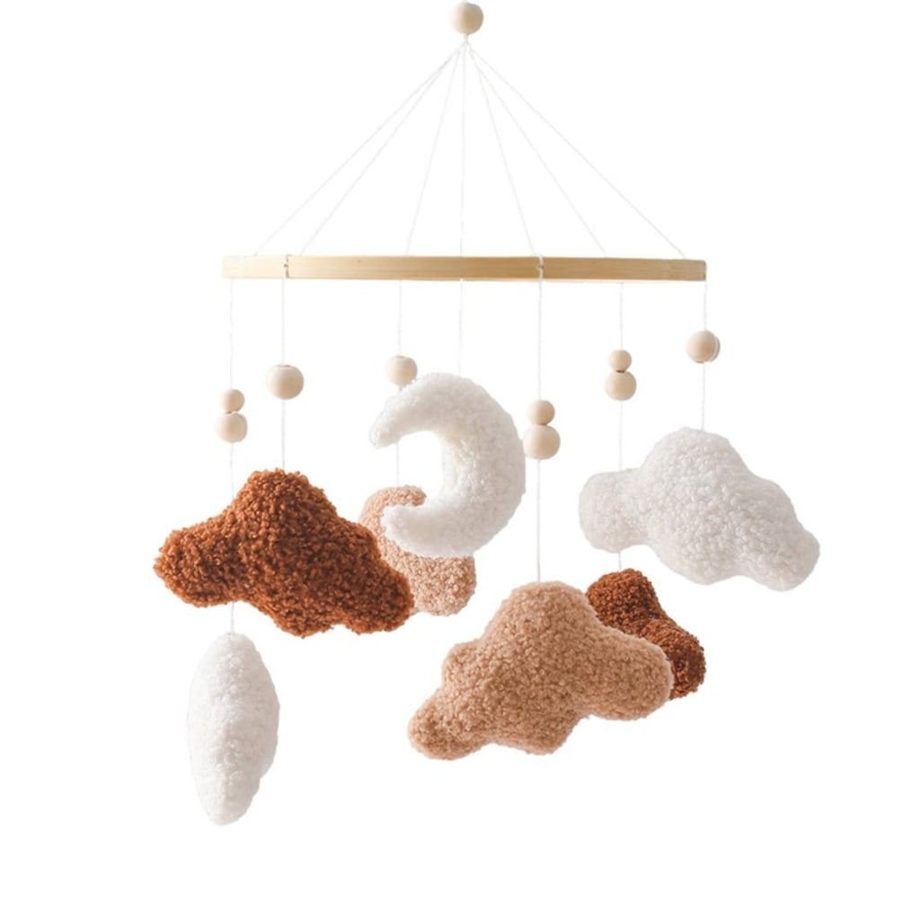 Sinyiin Musical Baby Crib Mobile With Cloud Moon Design Stimulating Senses Through Color Sounds For Early Development