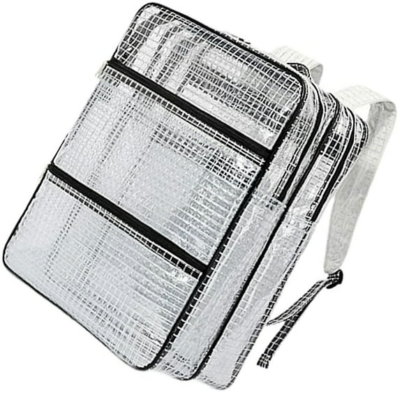 Sinyiin Oversized 18Inch Anti Statics PVC Technician Backpack Clear Front Panel Industrial Storage Solution For DIY Projects
