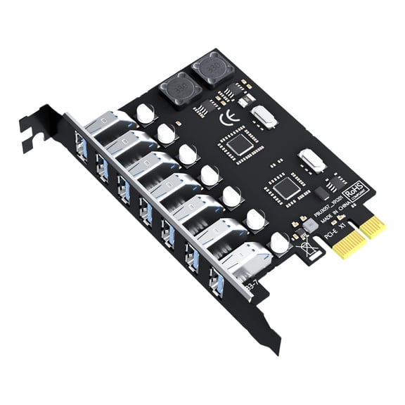 Sinyiin PCIE to USB3.0 Board 5Gbps Adapter Controller Replacement for Desktop PC