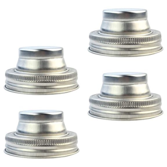Sinyiin Pack Of 2/4 Nonrust Steel Mason Jar Lid With Food Grade Silicone Seal