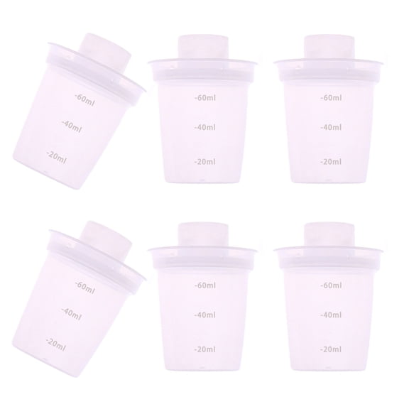 Sinyiin Pack of 6 Infant Formula Dispensers Secure Lid Powder Containers for Daily Use