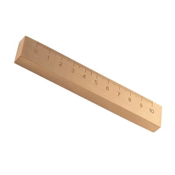 Sinyiin Paperweight Metal Paperweight with Scale Ruler for Landscape Painting Antithetical Couplet Writing