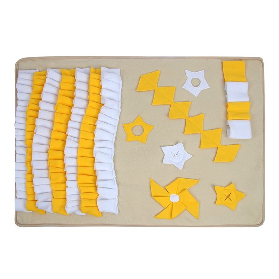 Sinyiin Pet Dog Snuffle Mat Nose Smell Training Blanket Sniffing Pad Slow Feeding Bowl Food Dispenser Carpet Relieve Stress Non-Slip Puzzle Toys