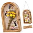 thumbnail image 1 of Sinyiin Photo Holder Natural Wood Frame Display Box For Photos And Collectibles, 1 of 10