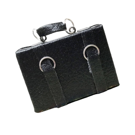 Sinyiin Portable Retro Trunk Dollhouses 1/12 Miniature Set Removable Interior Wooden Craft Educational Gift