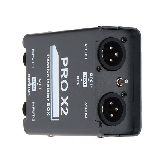 Sinyiin Precise 2CH Auditory Isolator Box Noise Eliminating With Durability Metal Construction For Clear Sound