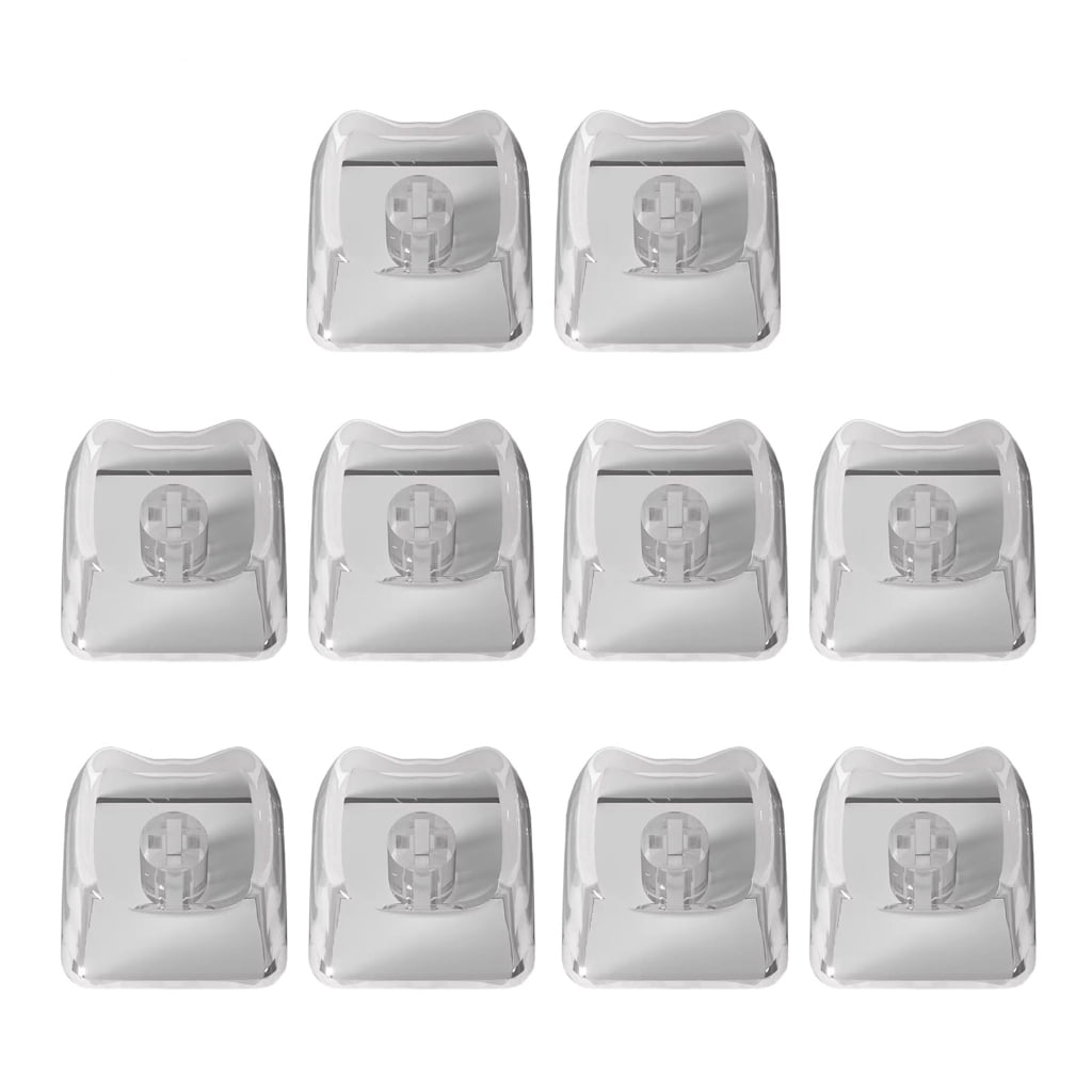 Sinyiin Premium Clear Keycaps 10 Pack Ergonomic Designs PC Component ...