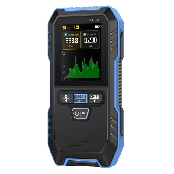 Sinyiin Professional Electromagnetism Radiation Analyzers 4 Mode Electromagnetic Field Detectors With Sound Light Alarm Rechargeable