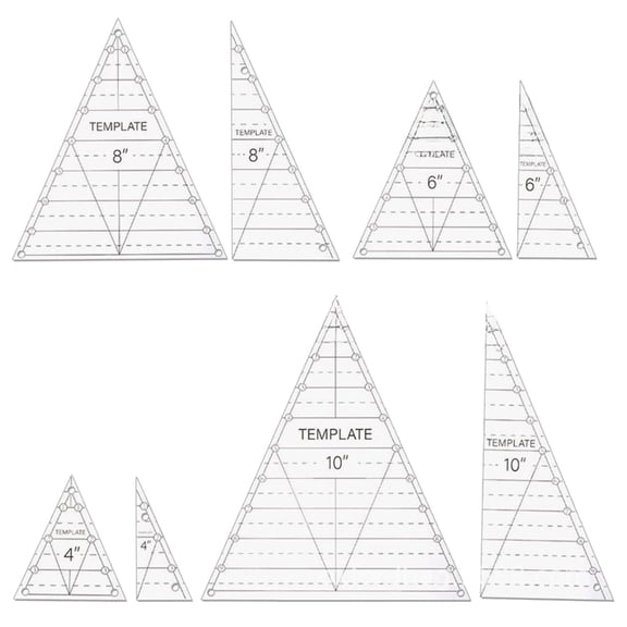 Sinyiin Professional Plastic Template For Fabric Cutting In Quilts Making Tasks