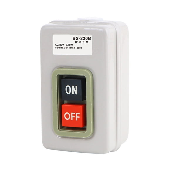 Sinyiin Push Button Power Switch Three Phases Power Control Start Switch 3.7KW 380V