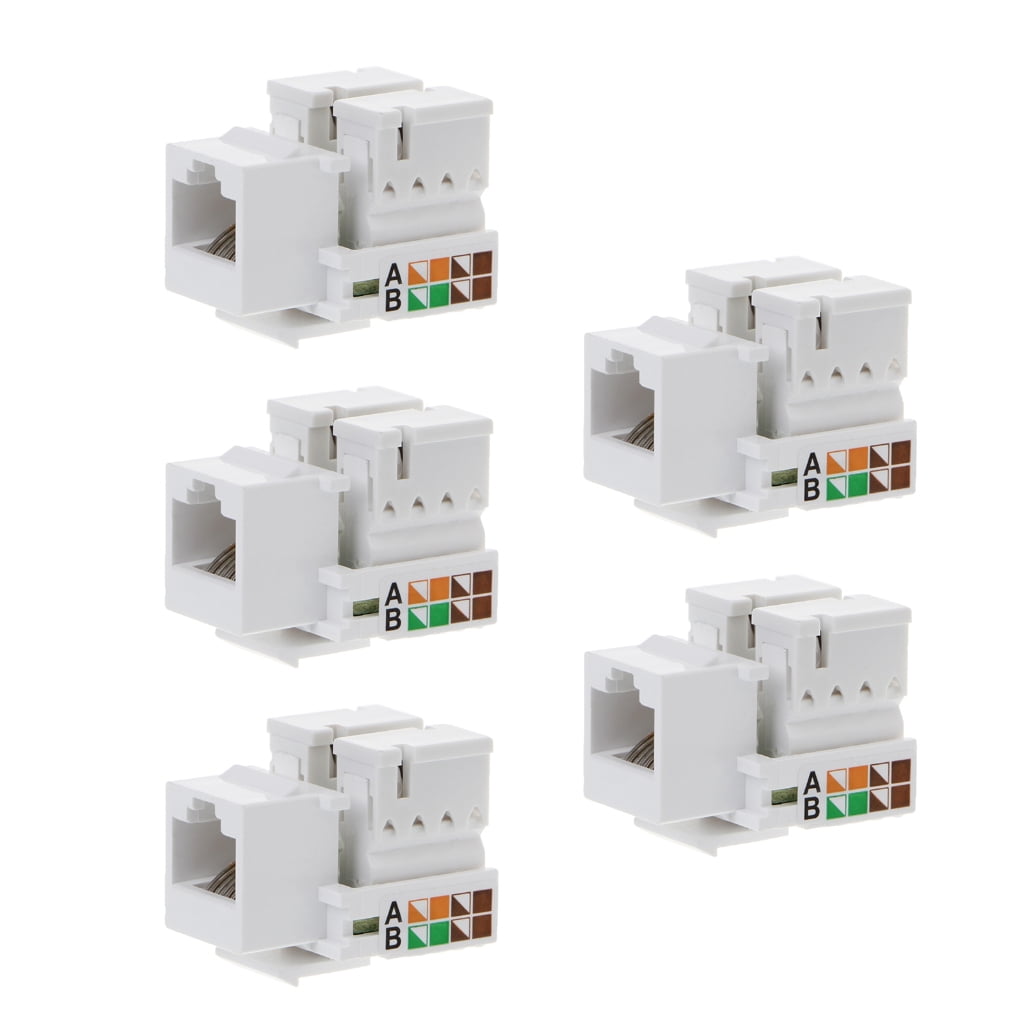 Sinyiin RJ45 Coupler Inline Adapter Keystone, Network Connector for ...
