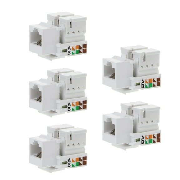 Sinyiin RJ45 Coupler Inline Adapter Keystone, Network Connector for CAT5E Cable Extender