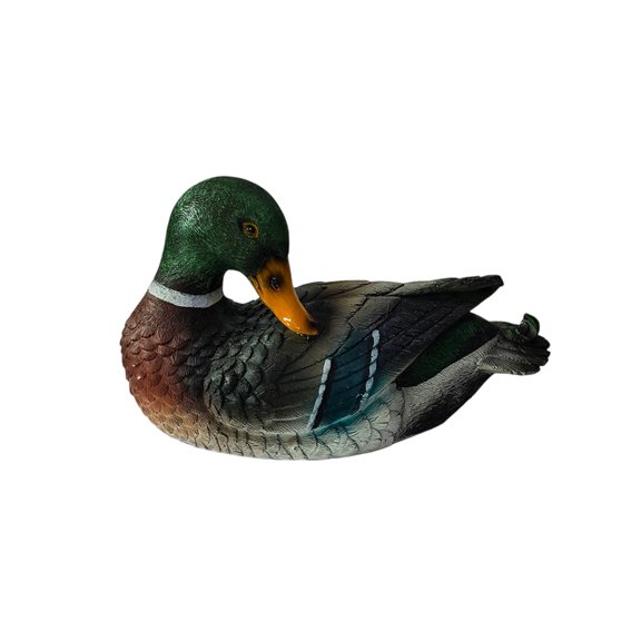 Sinyiin Realistic Colorful Resin Duck Sculpture Safe For Fish Tanks And Outdoor Pond