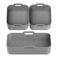 thumbnail image 1 of Sinyiin Recyclable Air Cooker Elastomer Rugs 3 Pack Oil Divider Tray For 10L Capacity Not Toxic Heat Resistant Kitchen Tool, 1 of 9