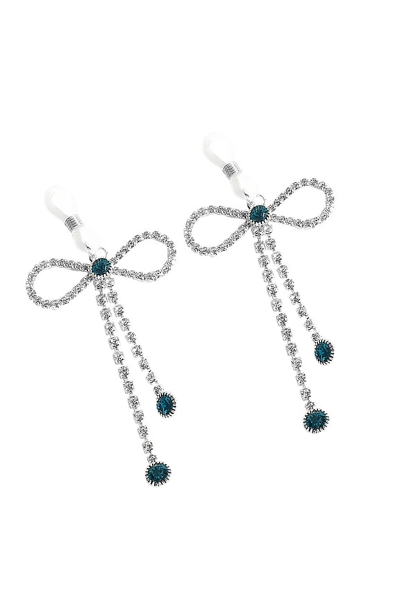 Rhinestones Tassels Bowknot Design Not Piercing Body Jewelry Nipple Decoration