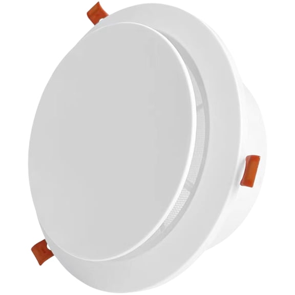 Sinyiin Round Soffit Vent with Adjustable Louvers, Air Grill for Indoor Air Circulation Ceiling Mount Diffuser with Mesh Screen