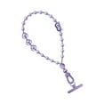 thumbnail image 1 of Sinyiin Secure Clip Phone Holder Lanyard Short Crystal Beads Chain Fashionable Eyes Charm for Everyday Carry Convenience, 1 of 11