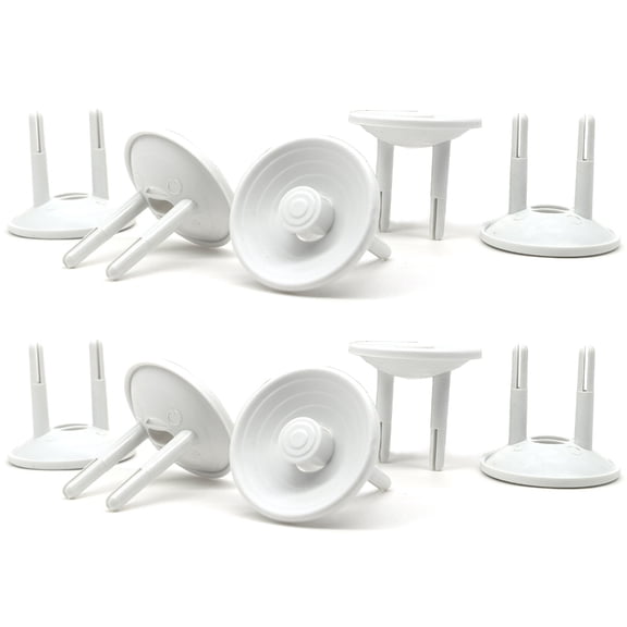 Sinyiin Set of 10pcs Baby Proof Electrical Outlet Cover Safety Standard Dust Resistant Universal Household Socket Protectors