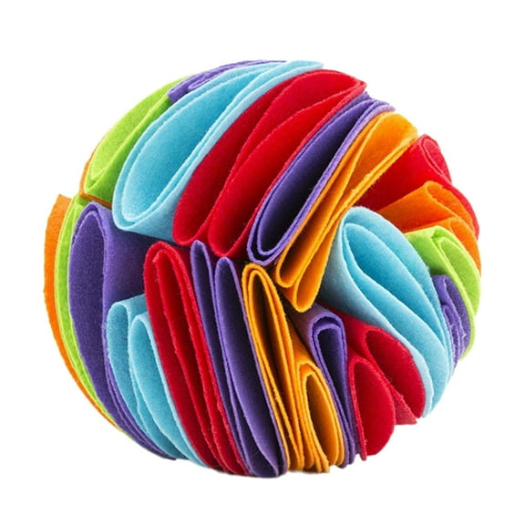 Sinyiin Sniff Toy for Dogs Interactive Puzzle Treat Toy Puppy Nosework Training Ball