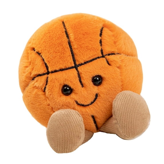 Sinyiin Soft Stuffed Sports Ball Plush Toy Cute Pillow Souvenir For Birthday Gift