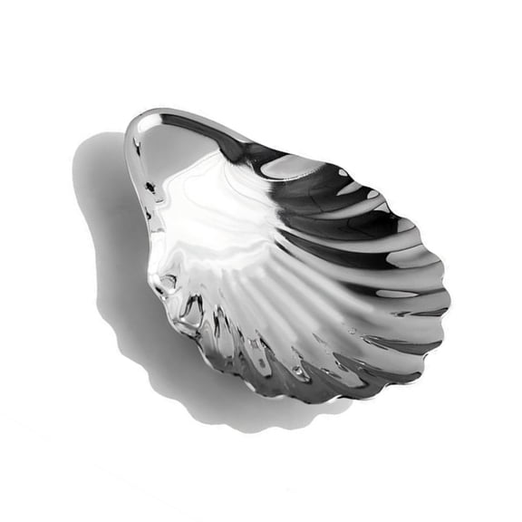 Sinyiin Space Saving Stainless Steel Shell Serving Tray Snacks Plate Kitchen Accessory