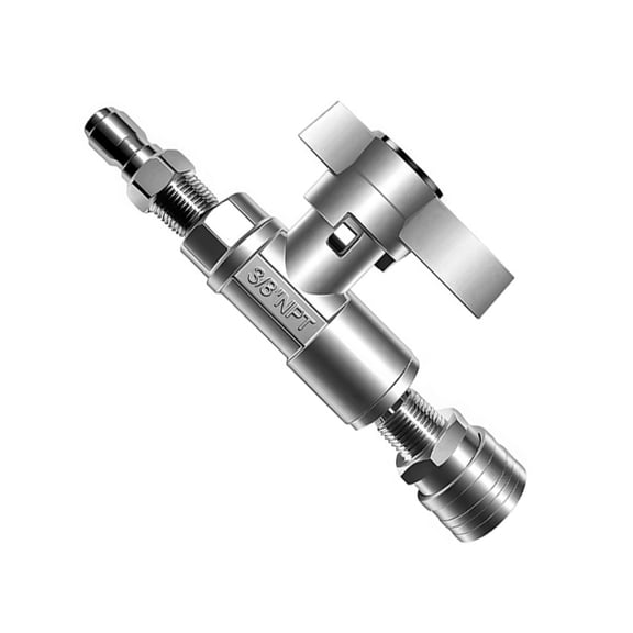 Sinyiin Stainless Steel 304 High Flow Ball Valves 3/8 Inch High Pressure Connection For Power Washer Hose Heavy Duty Cleaning Equipment