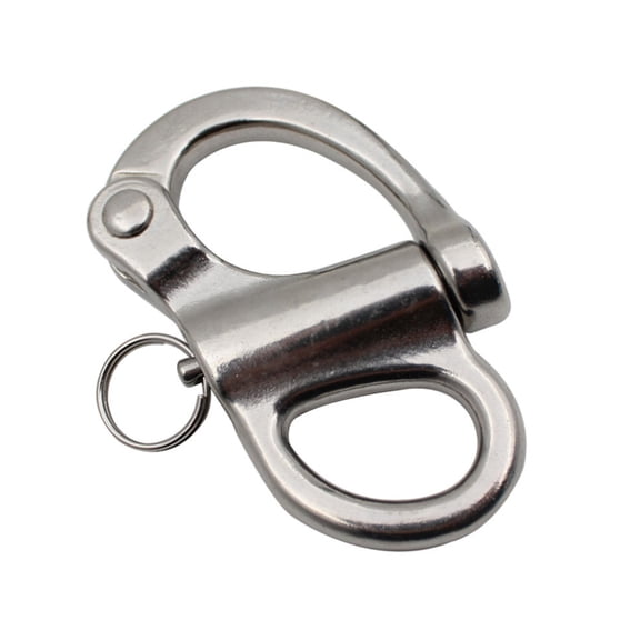 Sinyiin Stainless Steel 35-96mm Swivel Eye Snap Shackle Quick Rlease Snap Shackle Hook